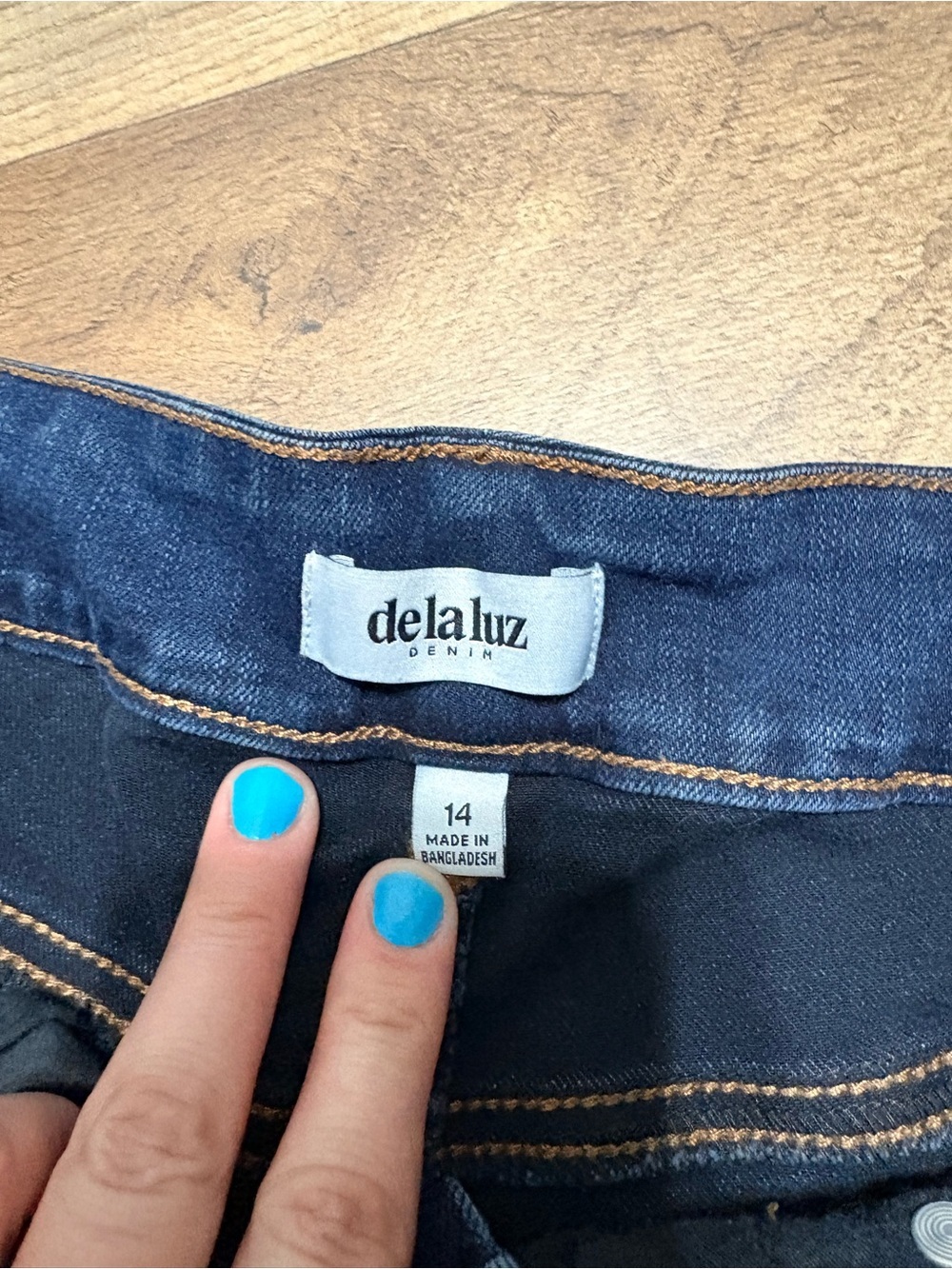 Delaluz Denim Dark Wash Skinny Jeans – Women’s Size 14 - Picture 5 of 6